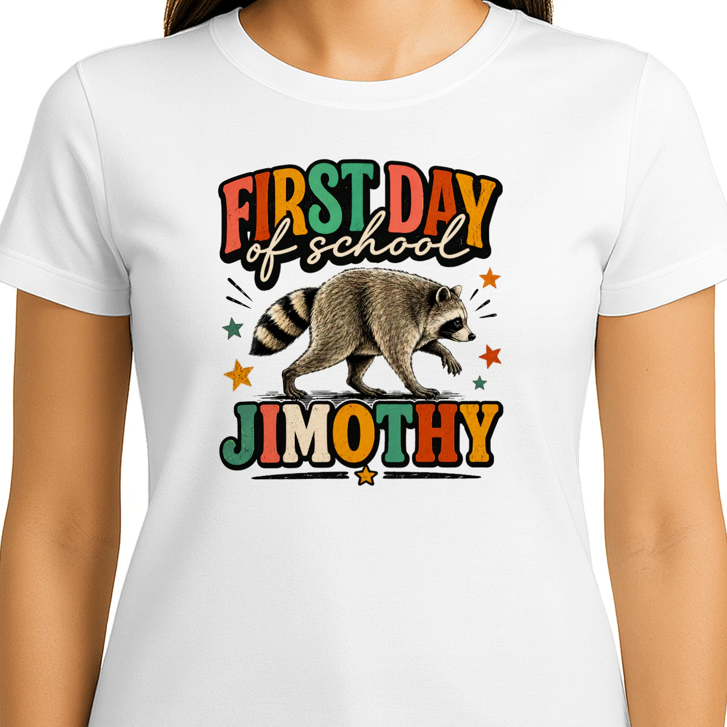 Back to School Jimothy Raccoon First Day of School Classic Unisex T-shirt
