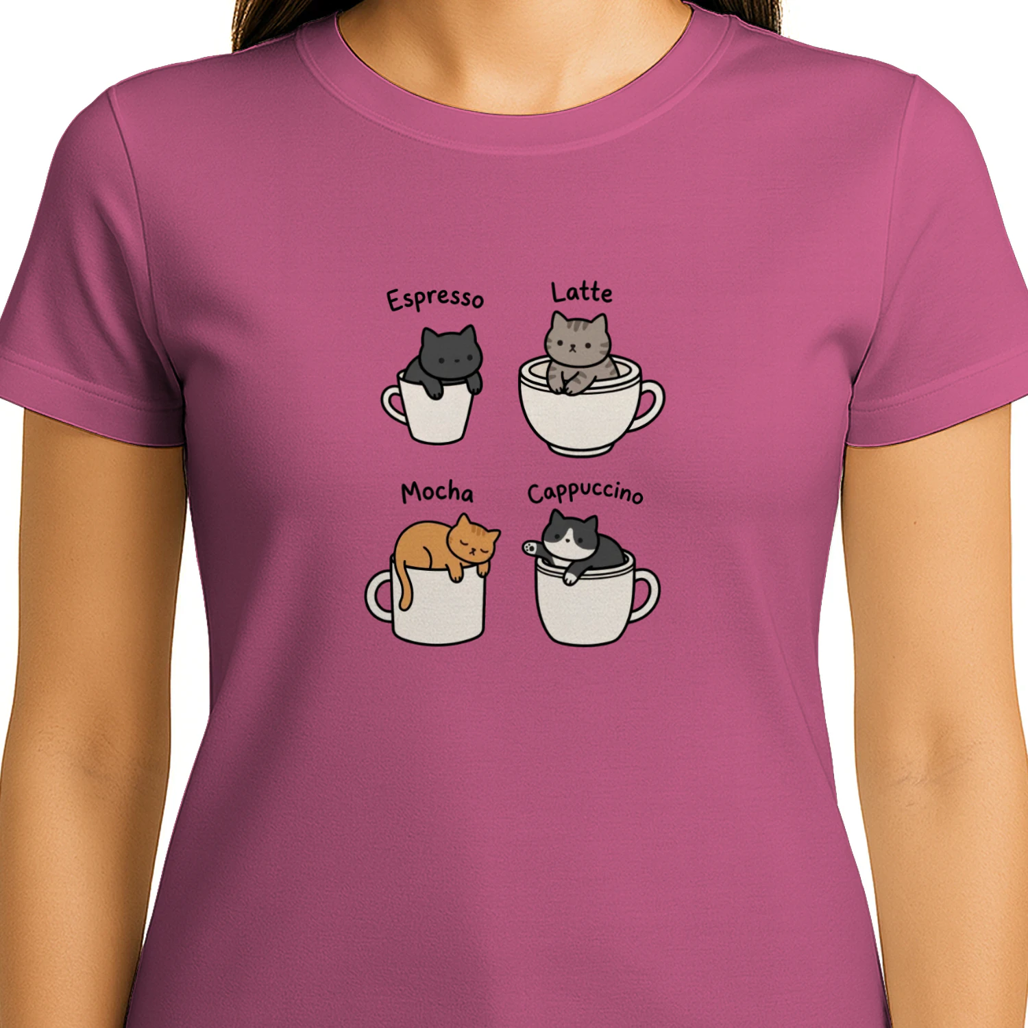 T-Shirt Kaffeekatzen