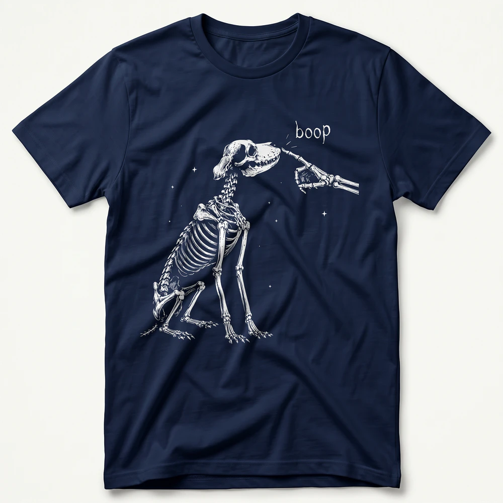 Boop, Dog Skeleton Halloween T-shirt