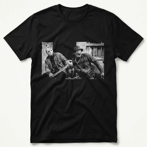 Freddy & Jason Funny Horror T-Shirt