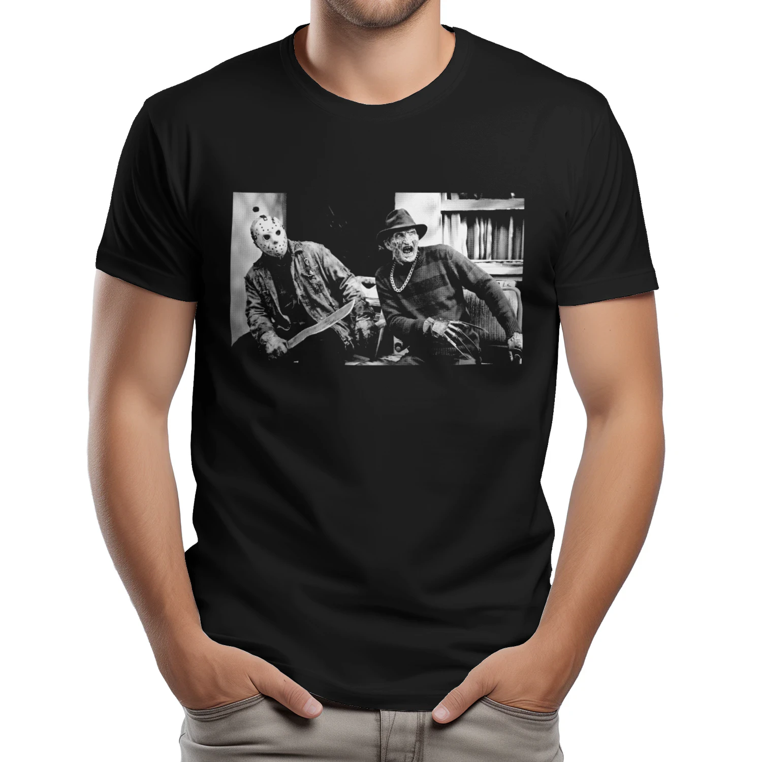 Freddy & Jason Funny Horror T-Shirt