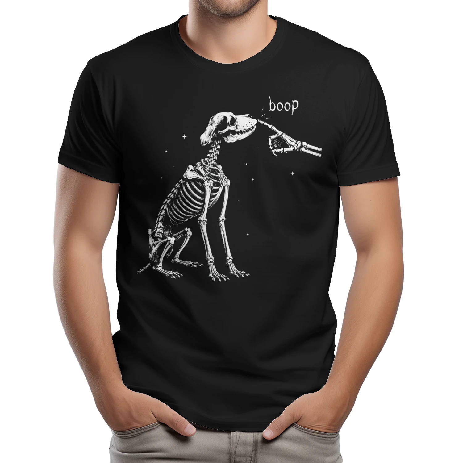 Boop, Dog Skeleton Halloween T-shirt