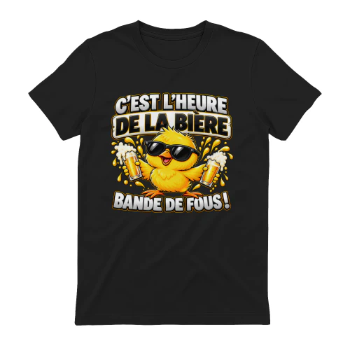 T-shirt Humour – C'est l'heure de la bière