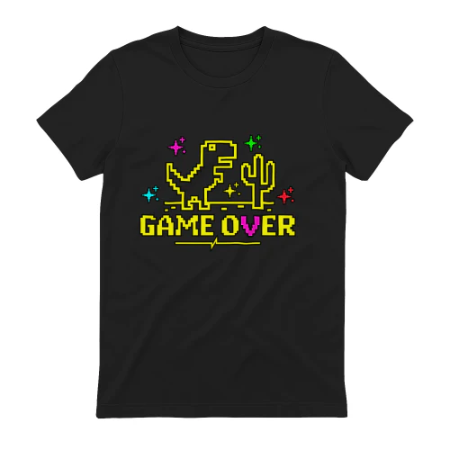 Game Over – Retro Gaming T-Shirt 