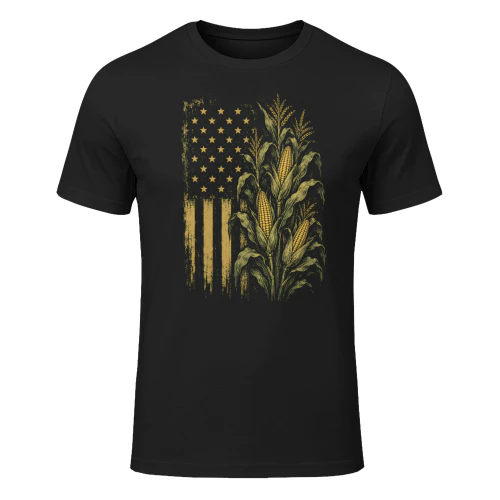 Vintage Corn American Flag Patriotic Farmer Farm Flag