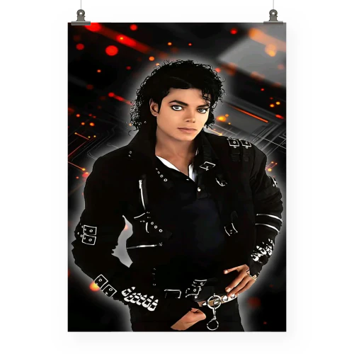 Michael Jackson PNG Designs Vintage Music Poster Art 3