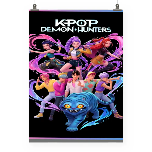 Kpop Demon Hunters Poster Design for Anime Fans