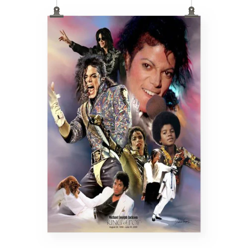 Michael Jackson PNG Designs Vintage Music Poster Art 2