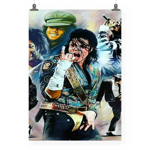 Michael Jackson PNG Designs Vintage Music Poster Art 6