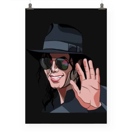 Michael Jackson Pop Art Poster – Vibrant Music Legend Wall Art