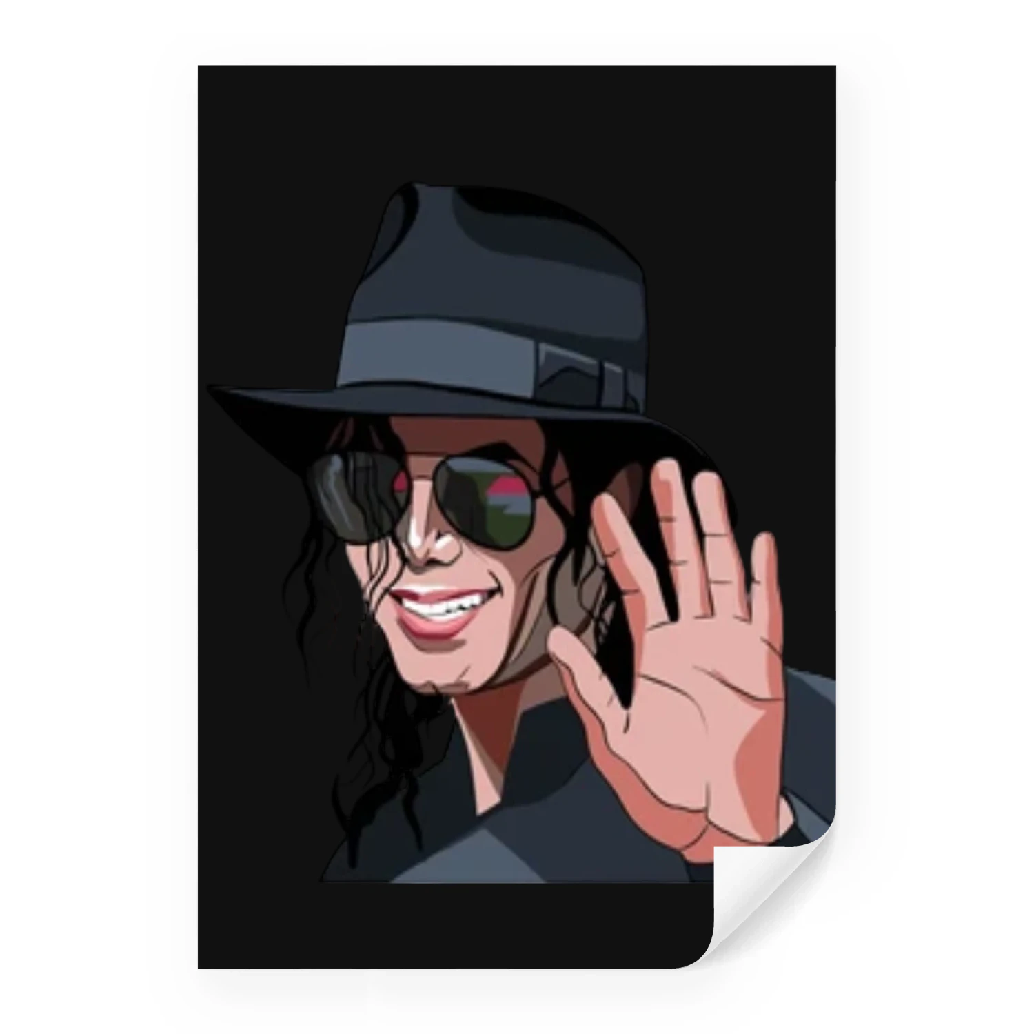 Michael Jackson Pop Art Poster – Vibrant Music Legend Wall Art