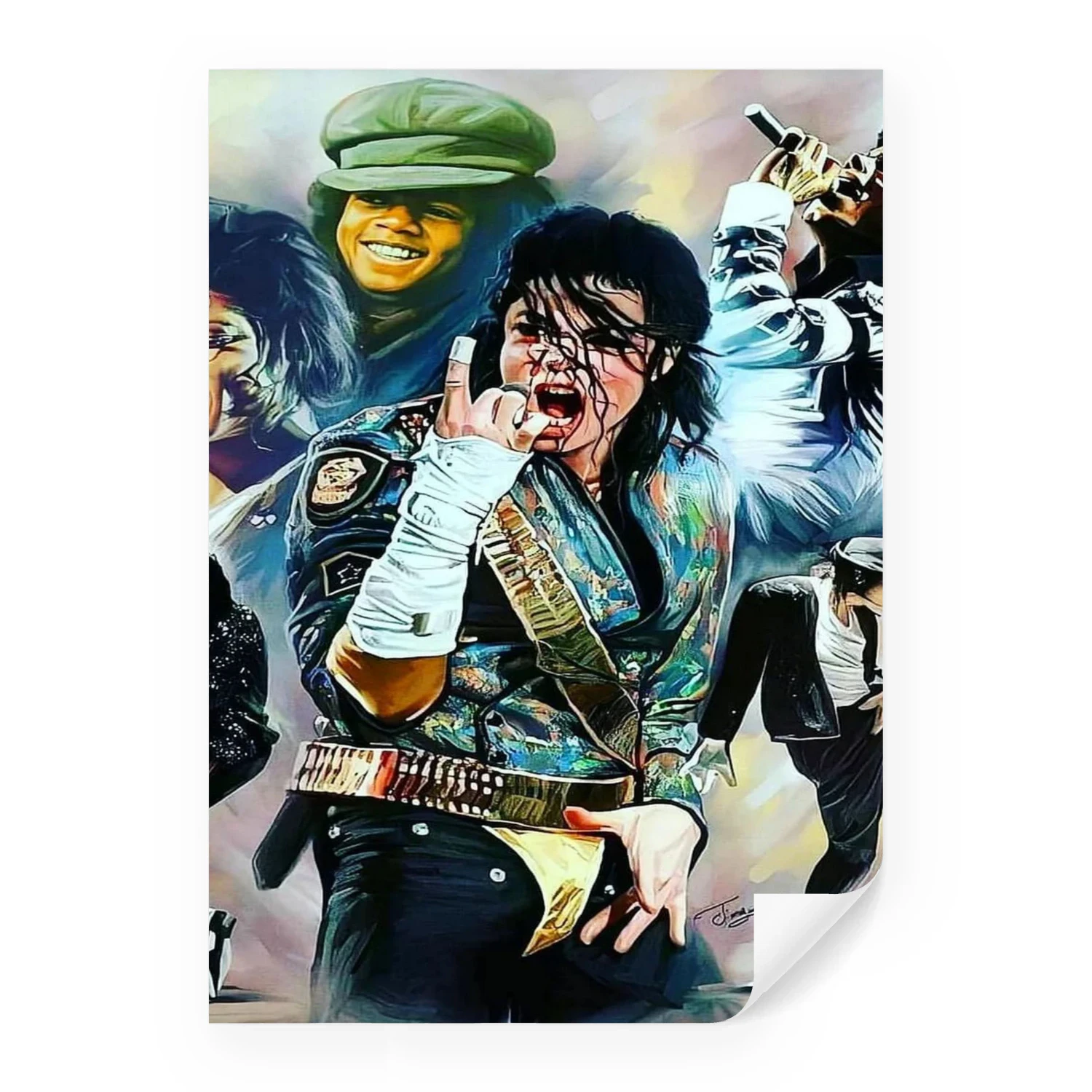 Michael Jackson PNG Designs Vintage Music Poster Art 6