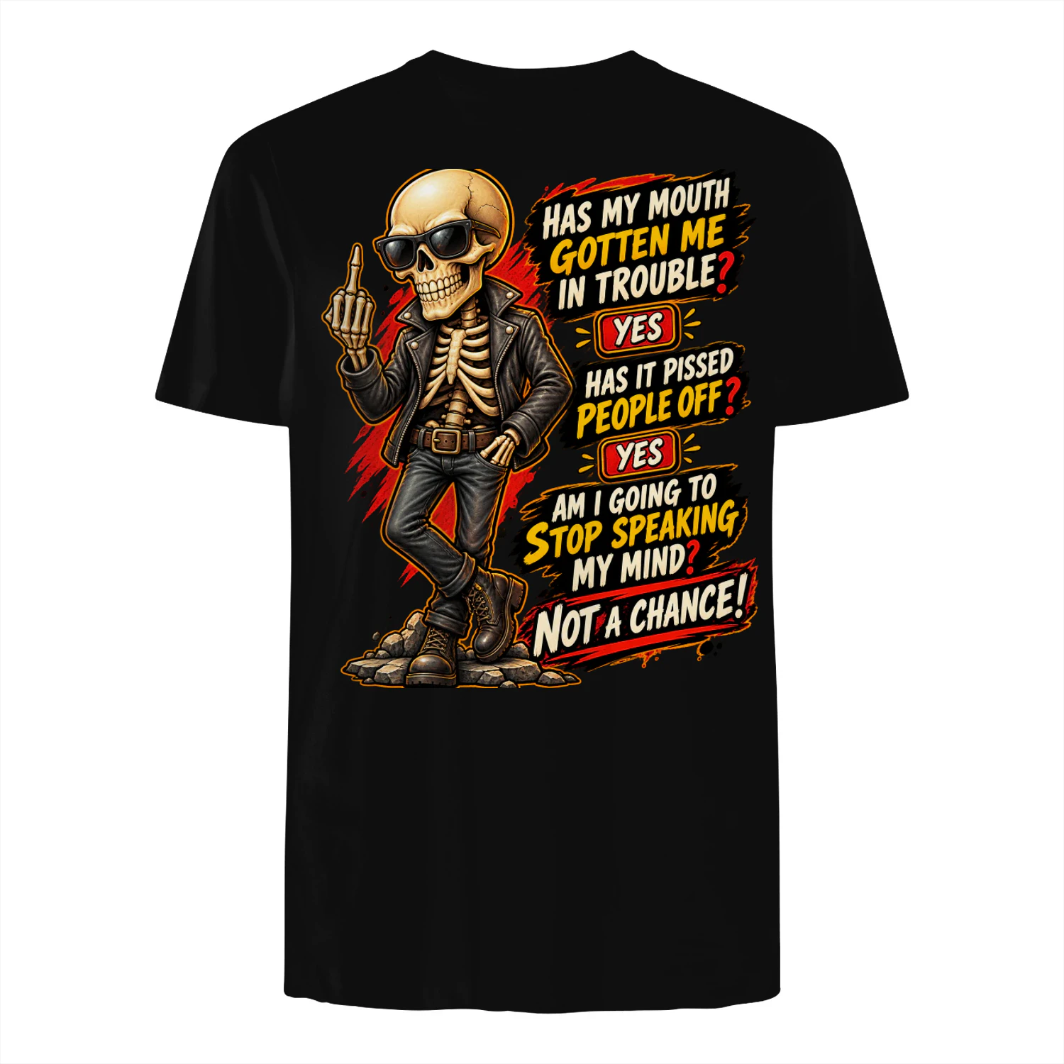 Skull Has My Mouth Gotten Me In Trouble Yes Has It Pissed People Off Yes Am I Going To Stop Speaking My Mind Not A Chance