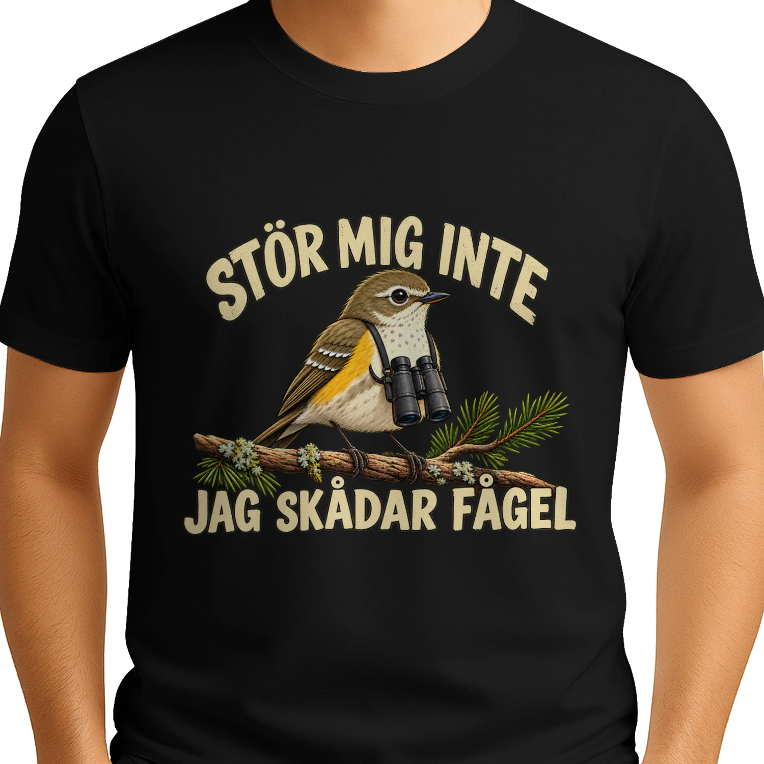 Stör Mig Inte, Jag Skådar Fågel – T-Shirt för Fågelskådare