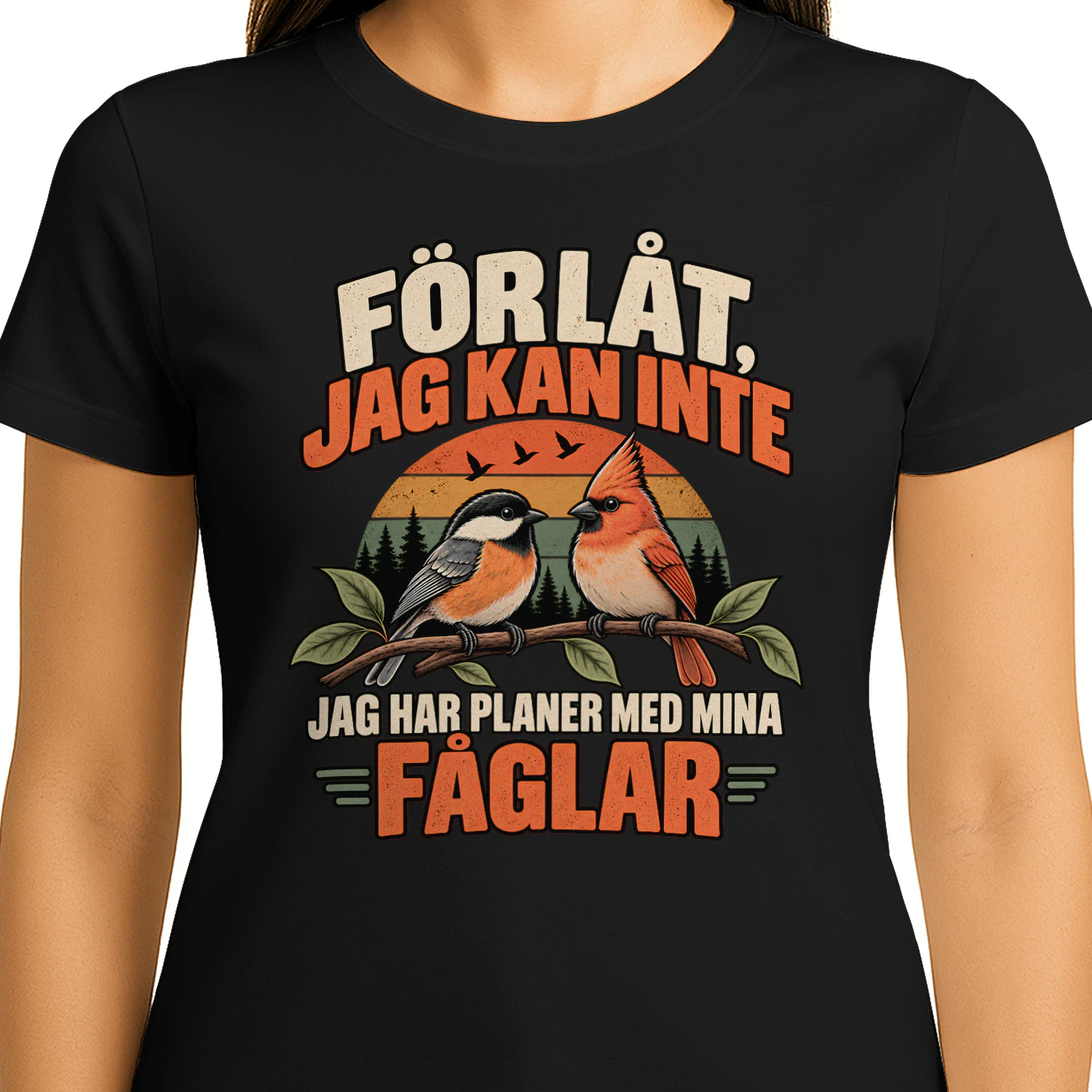 Förlåt, men fåglarnaFågelälskare T-shirt– Förlåt, Jag Kan Inte, Jag Har Planer Med Mina Fåglar – Rolig Fågelpresent har redan planerat dagen