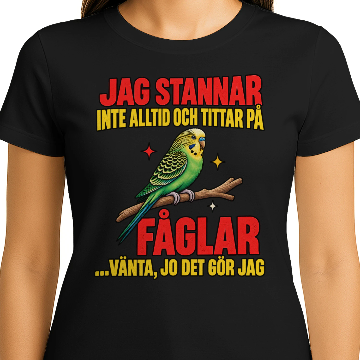 Fågelskådare T-Shirt – Rolig Fågelhumor –