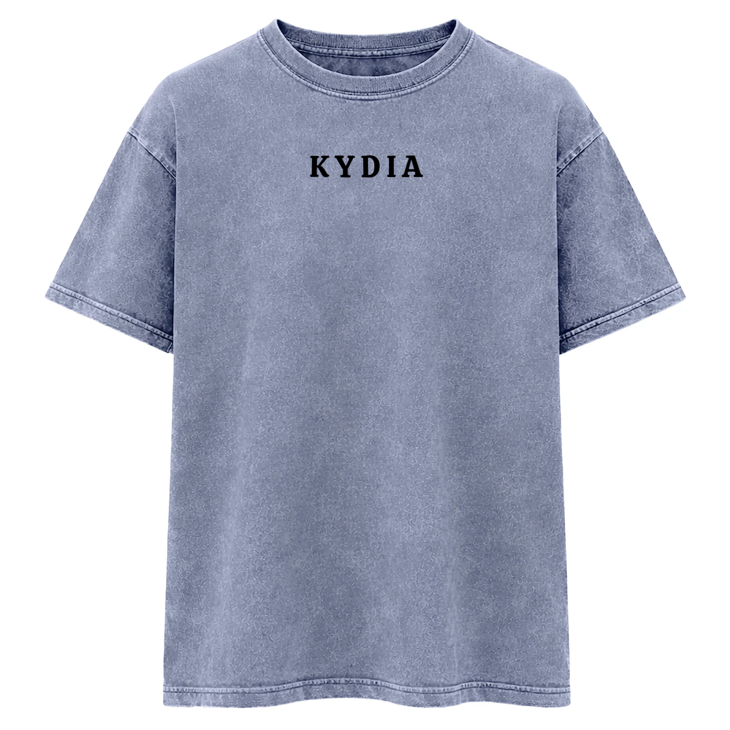 Acid Washed Round Neck T-shirt