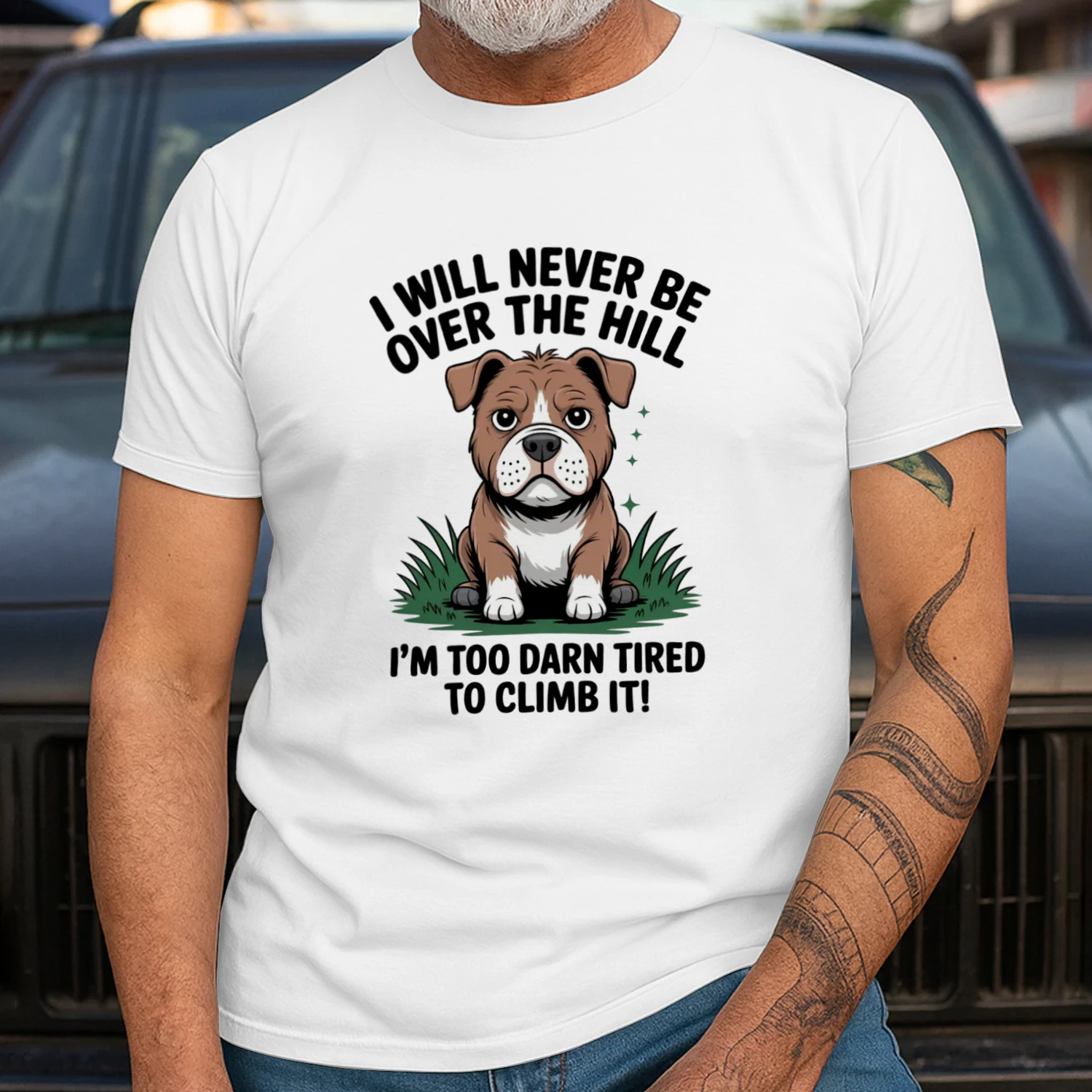 Pitbull T Shirt (White) 