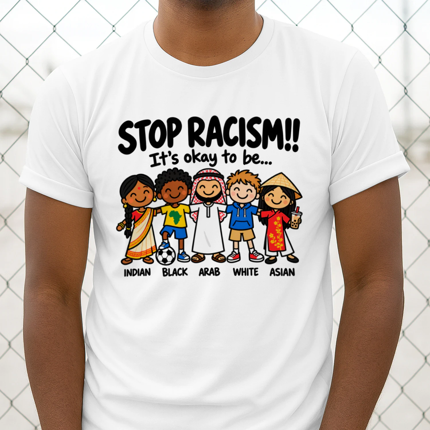Stop Racism Diversity & Inclusion T-Shirt, Equality Unity Anti Racism Graphic Tee