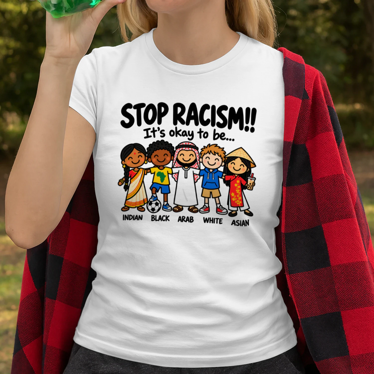 Stop Racism Diversity & Inclusion T-Shirt, Equality Unity Anti Racism Graphic Tee