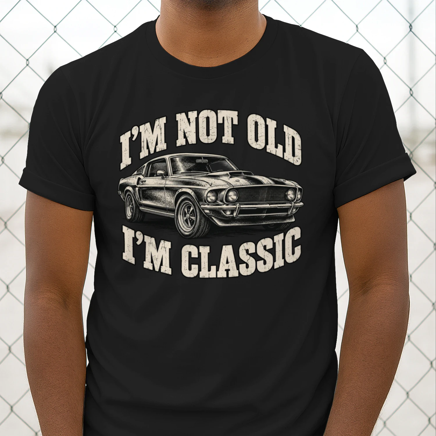 I’m Not Old I’m Classic Vintage Car T-Shirt, Retro Muscle Car Graphic Tee, Funny Classic Car Shirt