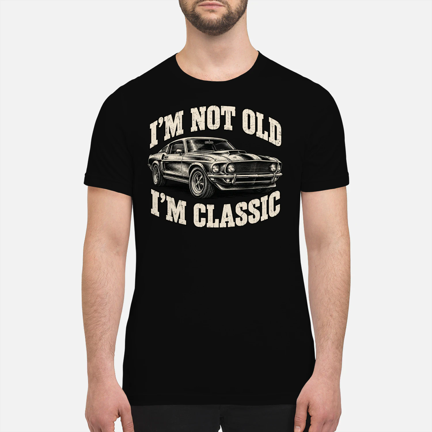 I’m Not Old I’m Classic Vintage Car T-Shirt, Retro Muscle Car Graphic Tee, Funny Classic Car Shirt