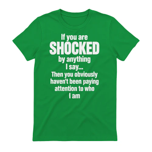 If You Are Shocked by Anything I Say, Funny Sarcastic Quote