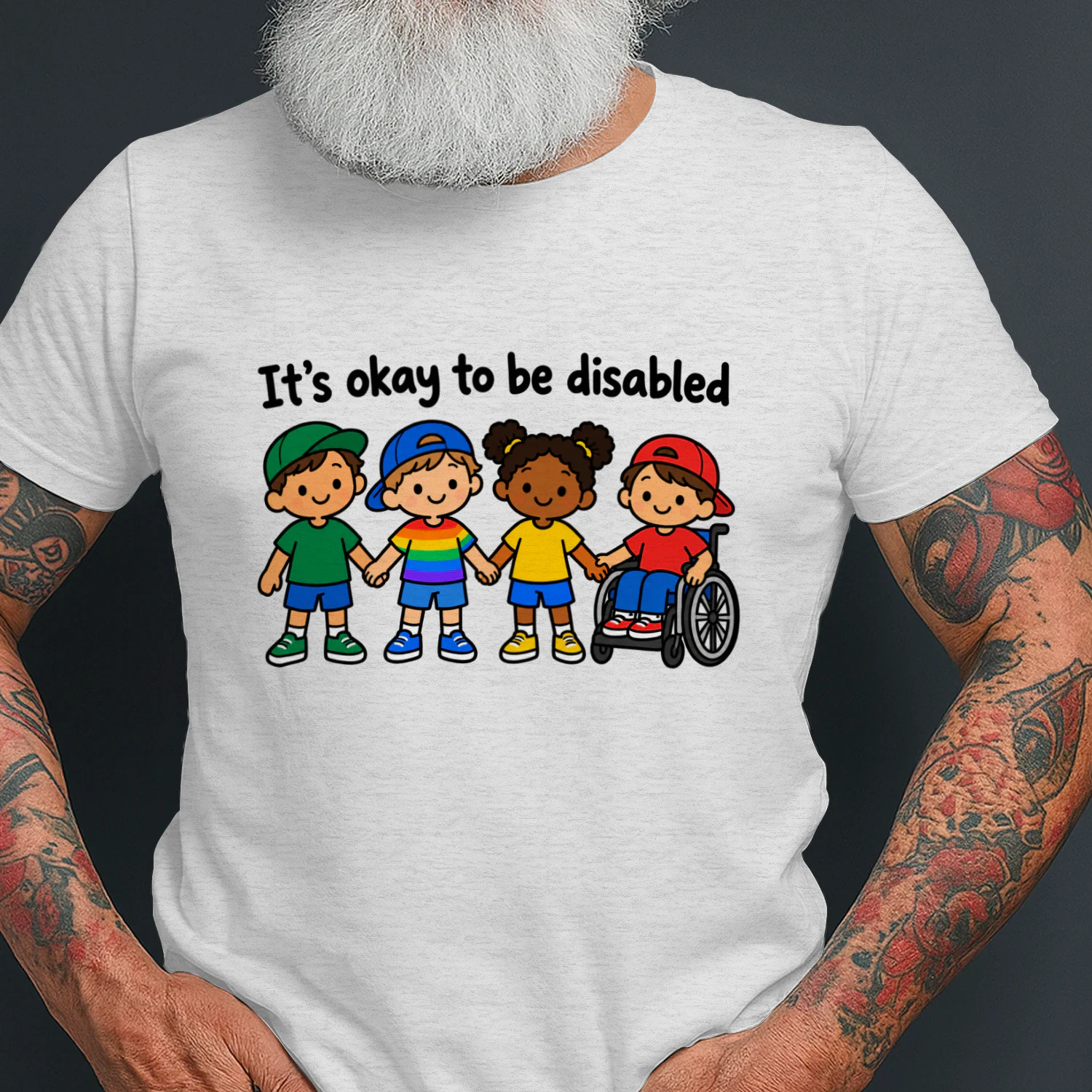 t’s Okay to Be Disabled T-Shirt, Disability Awareness