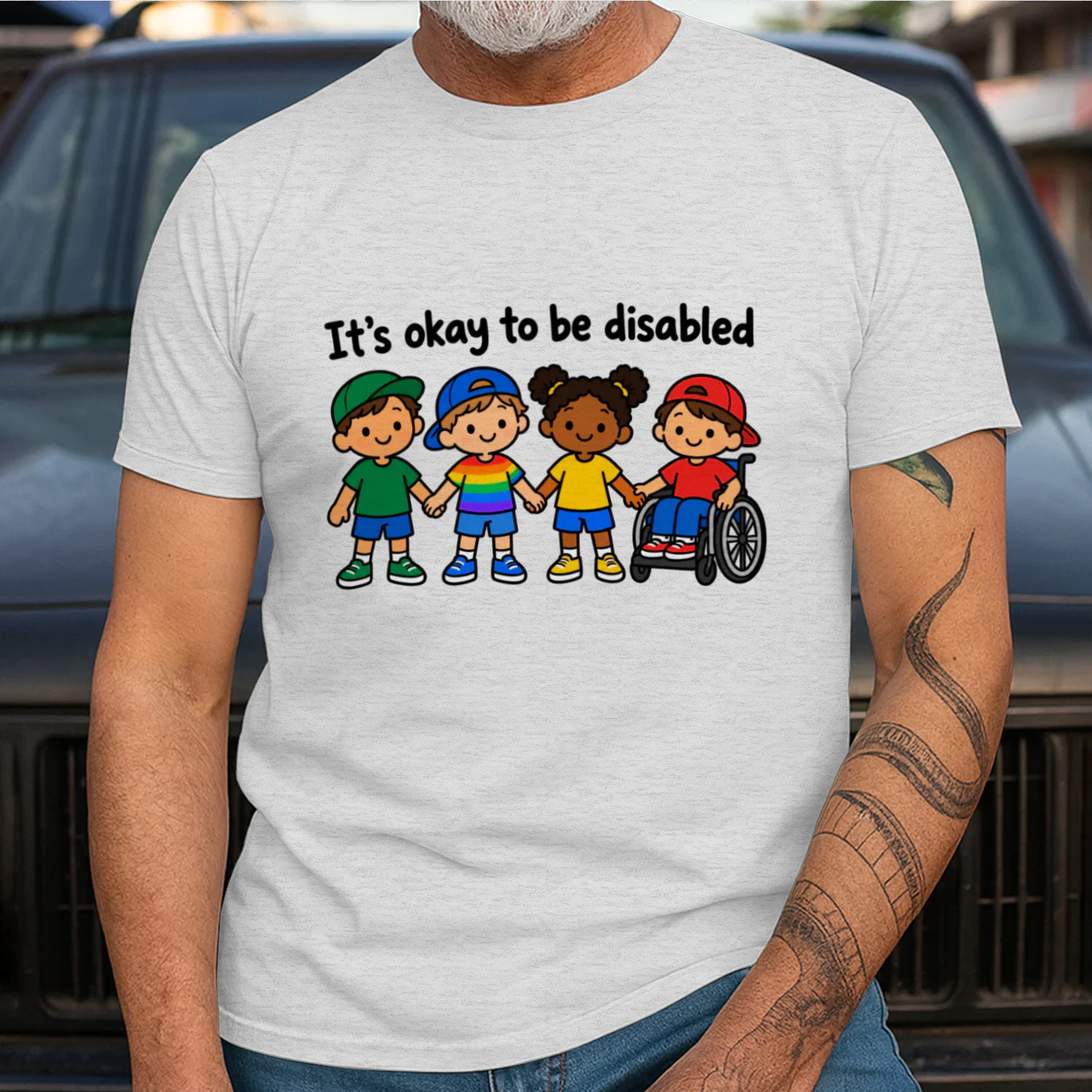 t’s Okay to Be Disabled T-Shirt, Disability Awareness