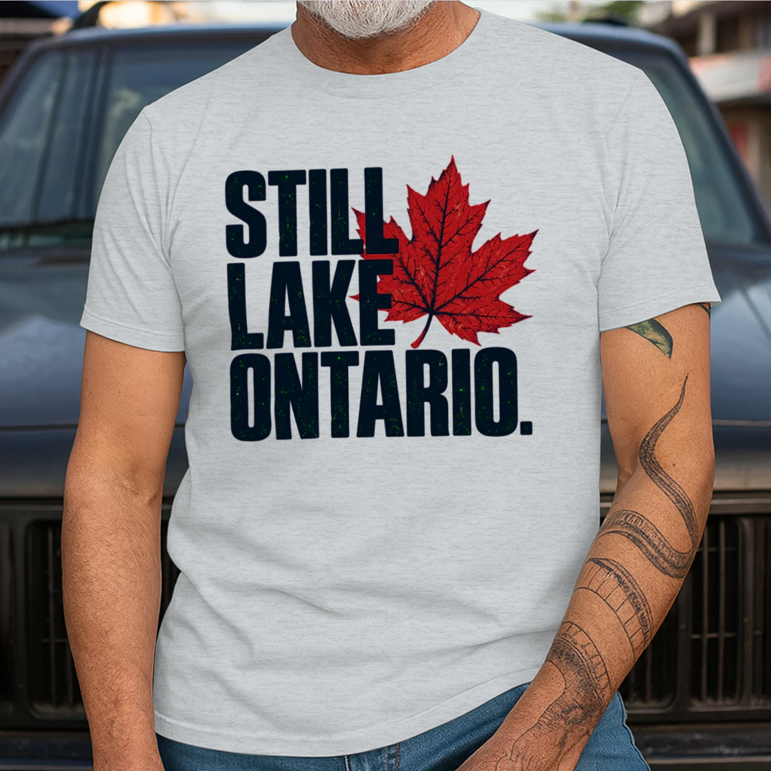 till Lake Ontario Maple Leaf T-Shirt