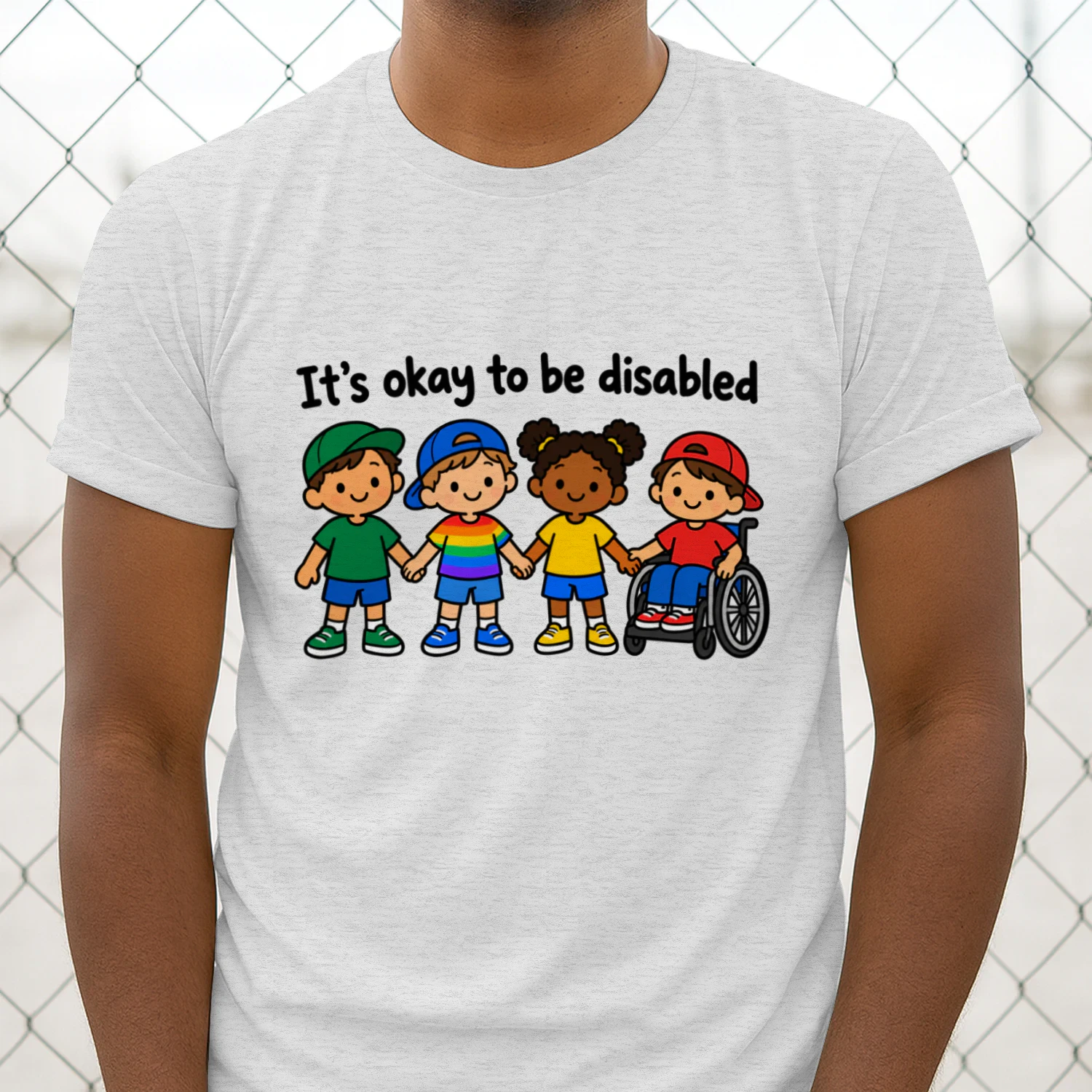 t’s Okay to Be Disabled T-Shirt, Disability Awareness