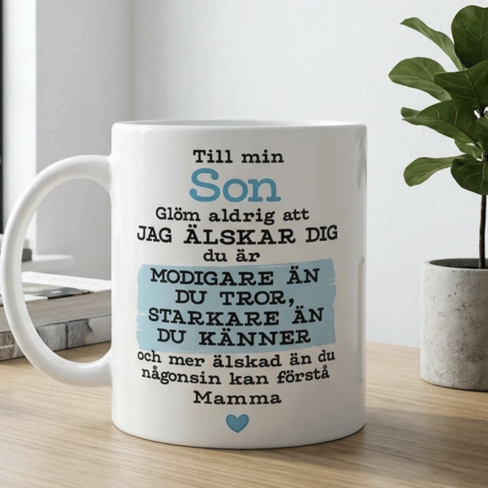 Personlig mugg till Son med Namn
