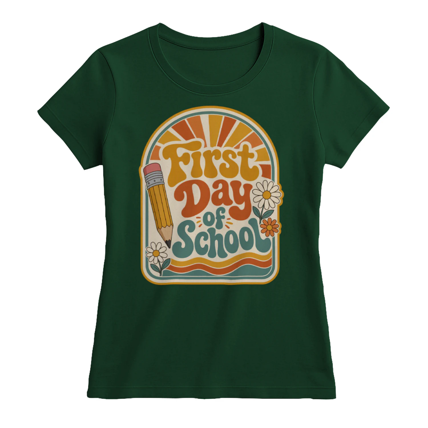 First Day Of School Shirt for Women, Back to School Gift for Teachers and Moms, First Day of School T-Shirt, School Spirit Women’s Tee