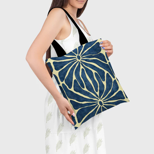 Indigo Folk Floral