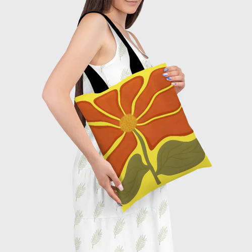 Retro Tangerine Flower