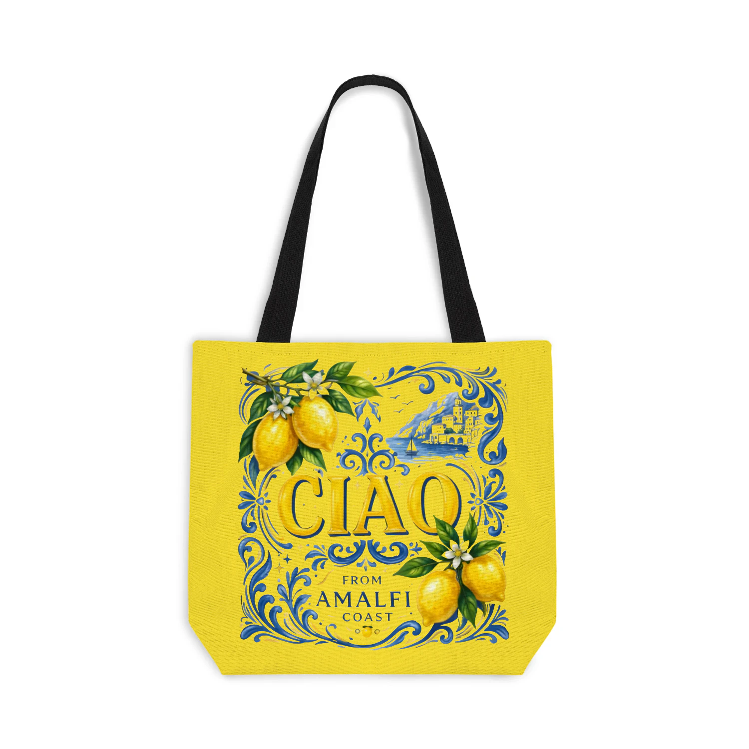 Amalfi Coast Lemon Tote Bag