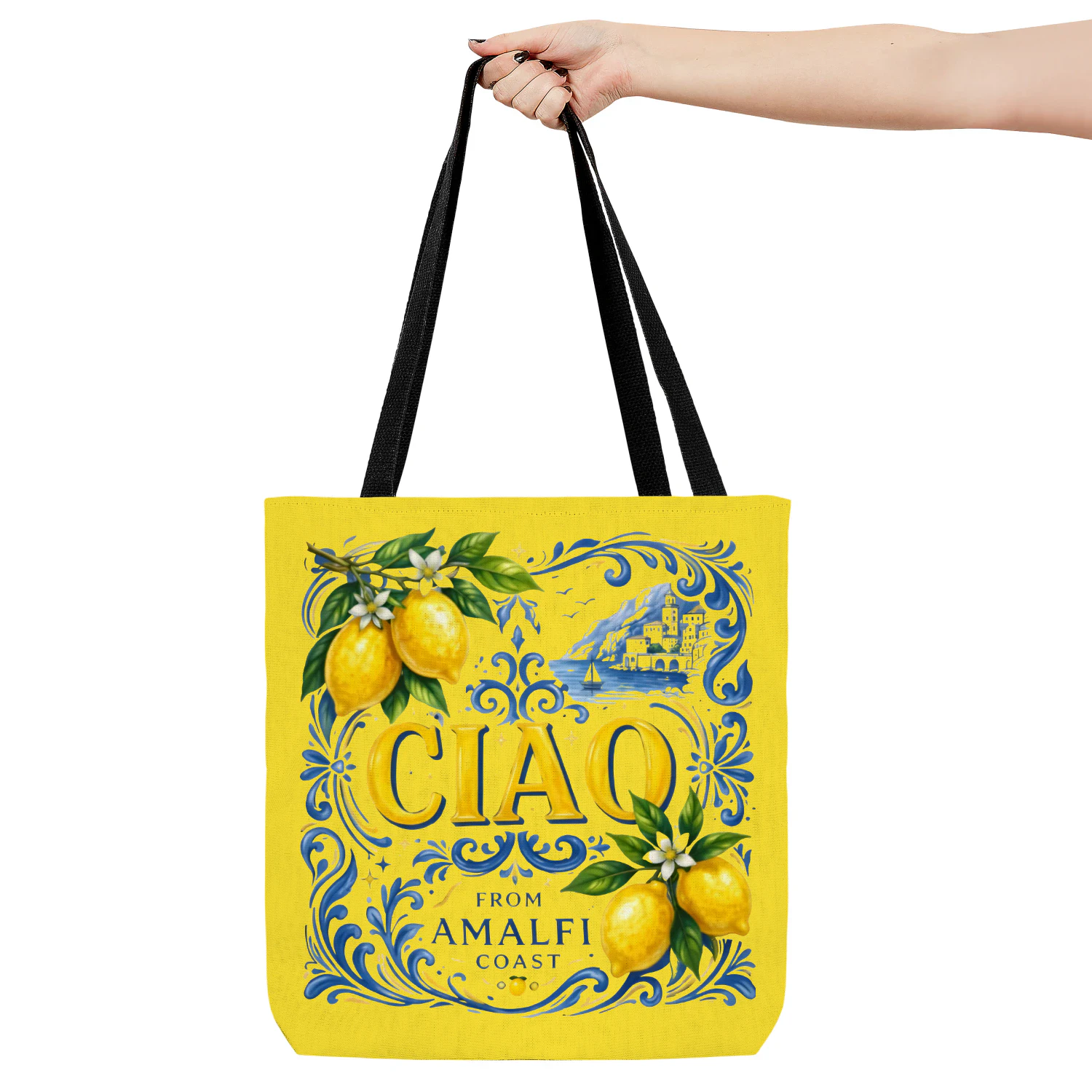 Amalfi Coast Lemon Tote Bag