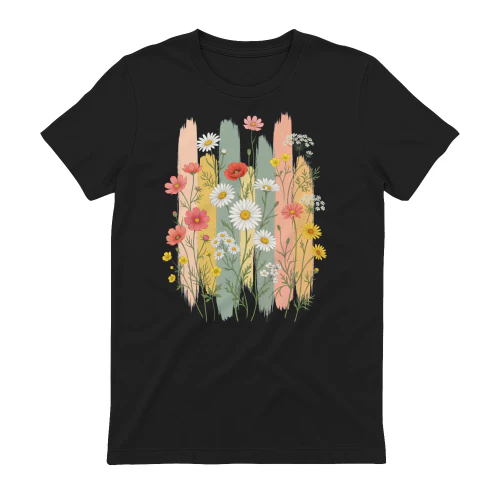 Daisy Flower Shirt, Wildflowers Comfort Colors Tee, Cottagecore Floral Shirt, Botanical Nature Tee, April Birth Flower Gift