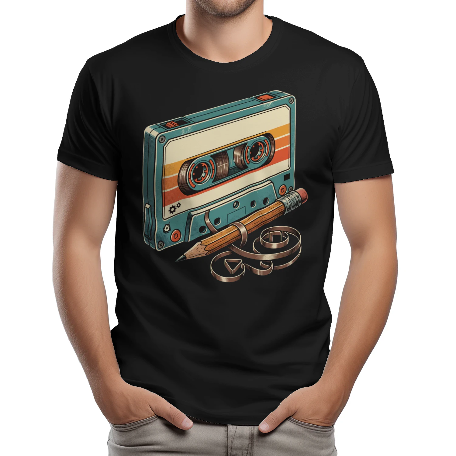 80s 90s Nostalgia Shirt for Men, Vintage Cassette Tape T-Shirt, Retro Music Tee, Throwback 80s 90s Gift, Nostalgic Shirt