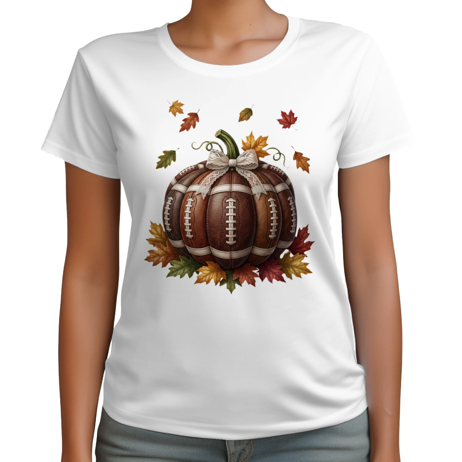 Football Pumpkin Shirt, Fall Game Day T-Shirt, Autumn Sports Fan Tee, Tailgate Season Graphic Shirt, Cute Sunday Football