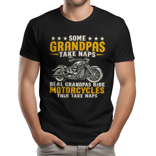 Funny Grandpa Motorcycle T-Shirt