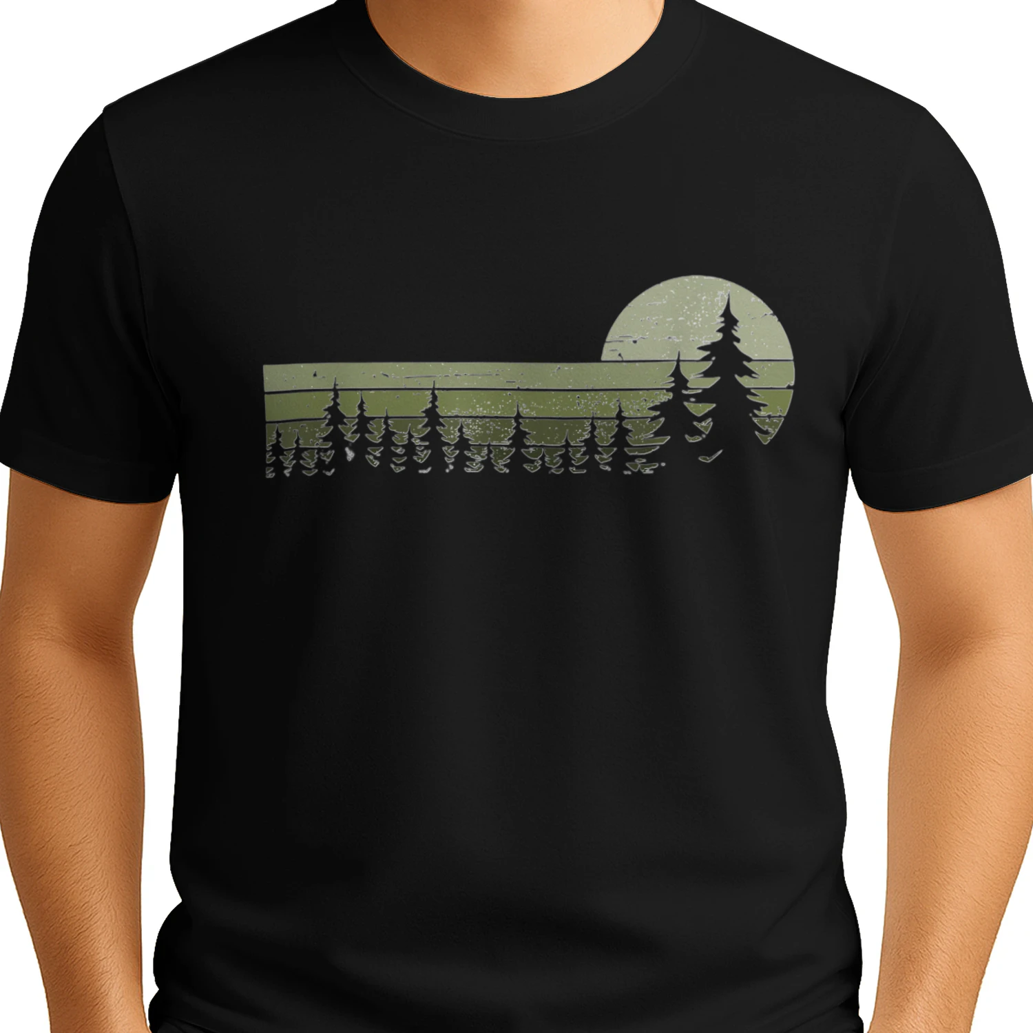 Vintage Forest Wildlife T-Shirt – Nature Lover Hiking & Outdoor Graphic Tee