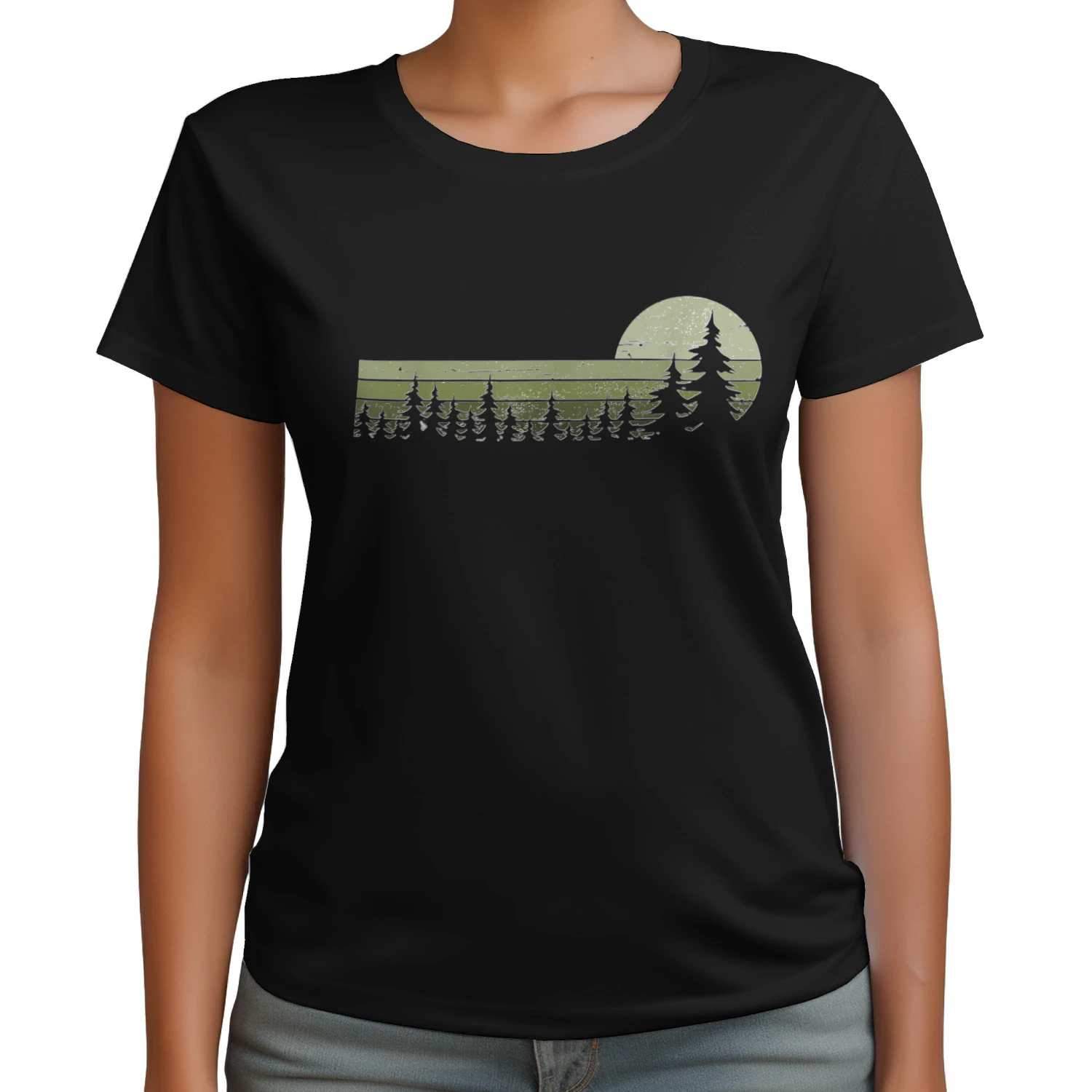 Vintage Forest Wildlife T-Shirt – Nature Lover Hiking & Outdoor Graphic Tee