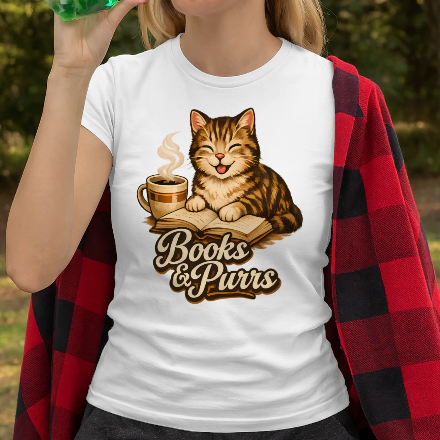 Coffee & Cats Make Everything Better Shirt – Cozy Cat Lover Tee, Warm Coffee Aesthetic Design