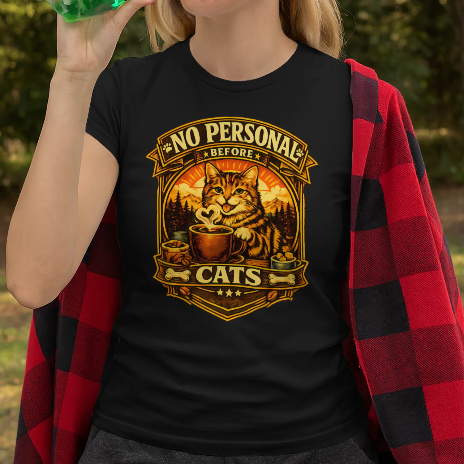 Zero Meows Given Shirt – Graffiti Street Cat Tee, Neon Urban Style, Funny Attitude Pet Lover Design
