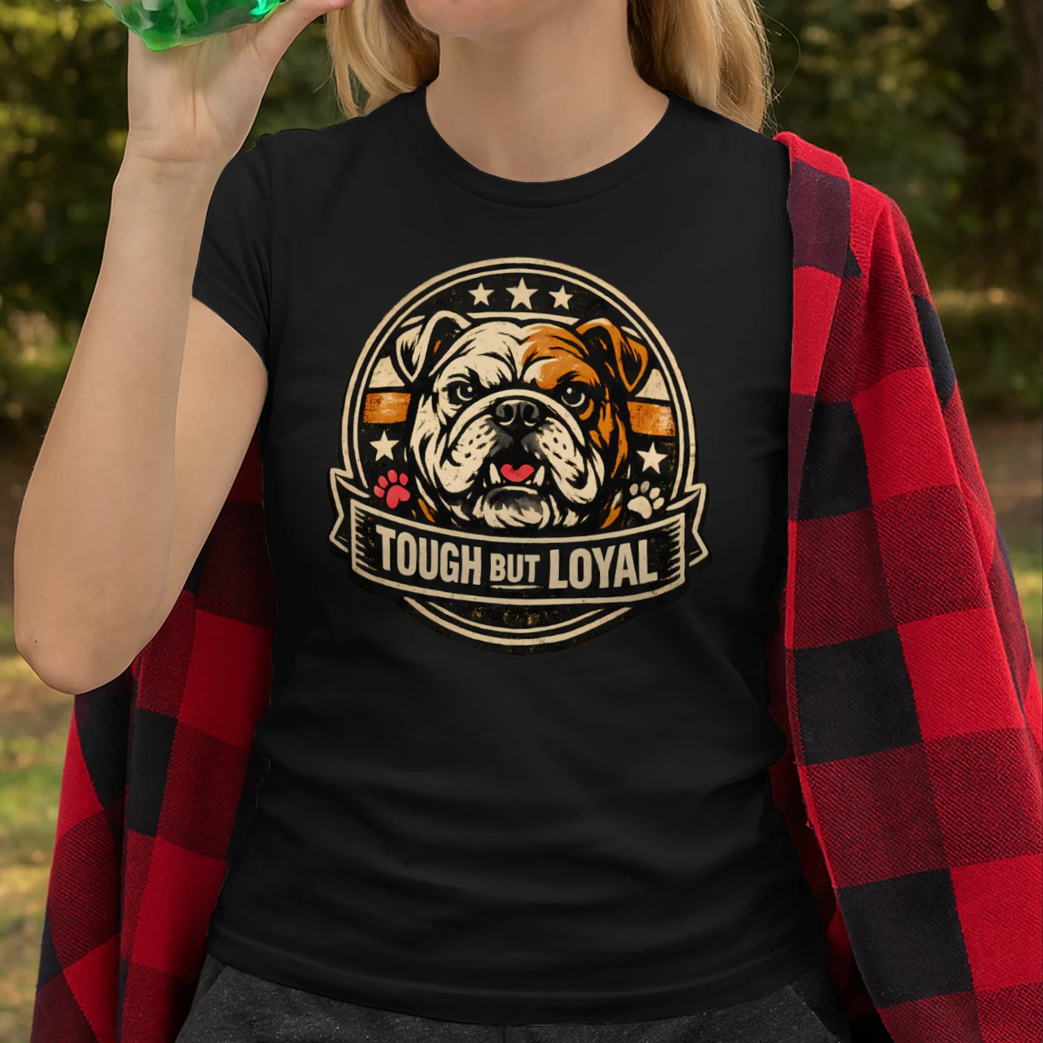 Tough But Loyal Bulldog Shirt – Vintage Dog Lover Tee, Strong Personality Pet Design, Bold Masculine Graphic