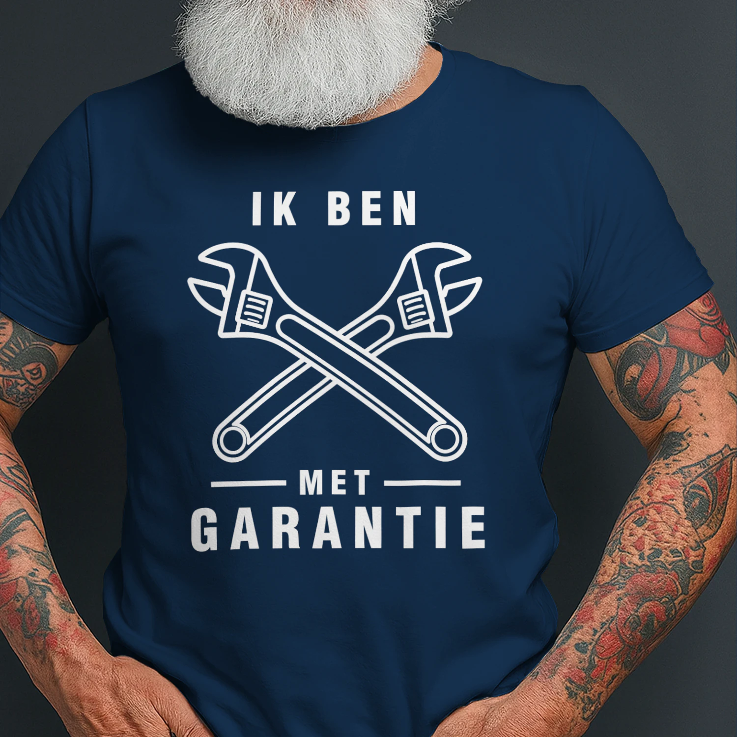IK BEN MET GARANTIE – Grappig Klusser T-shirt voor Handige Mannen