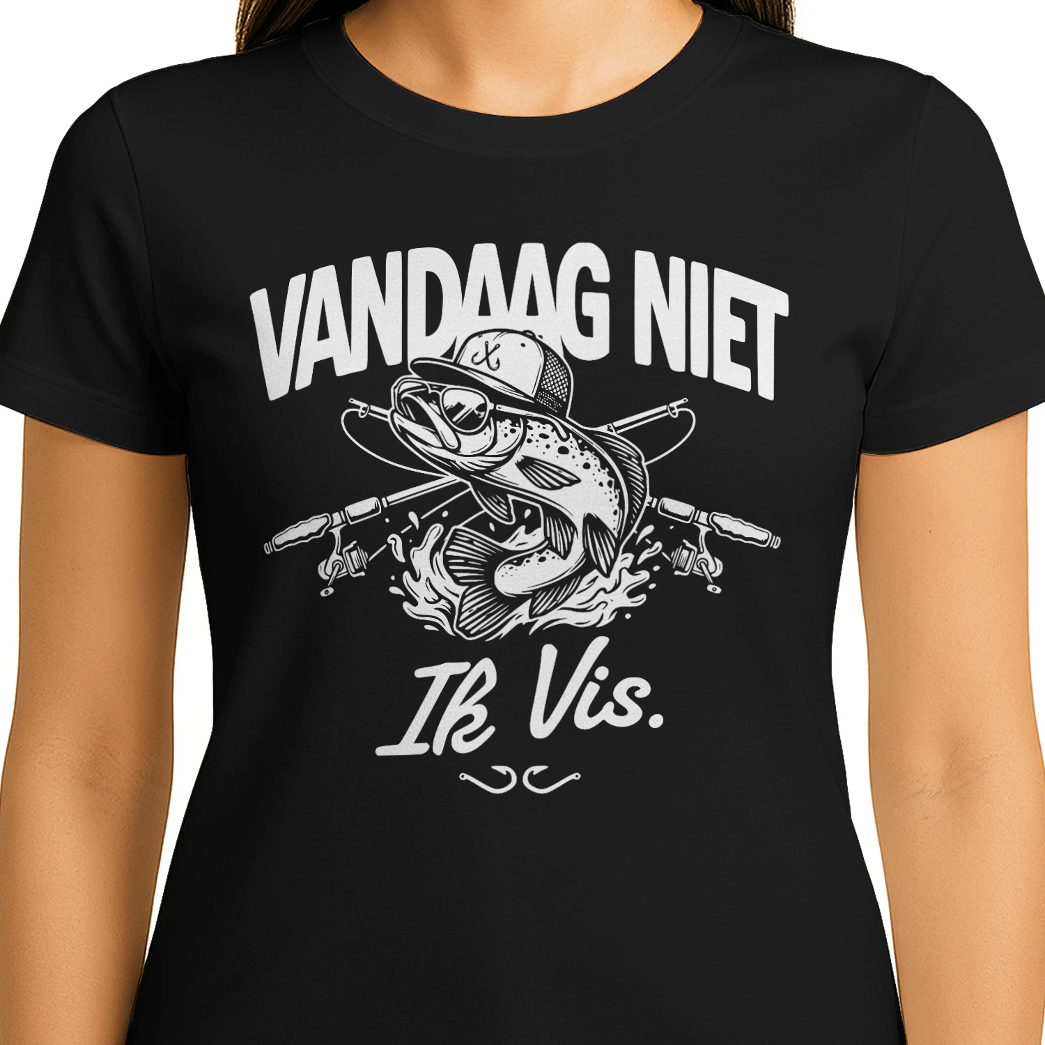 Vandaag Niet, Ik Vis – Retro Fishing Design