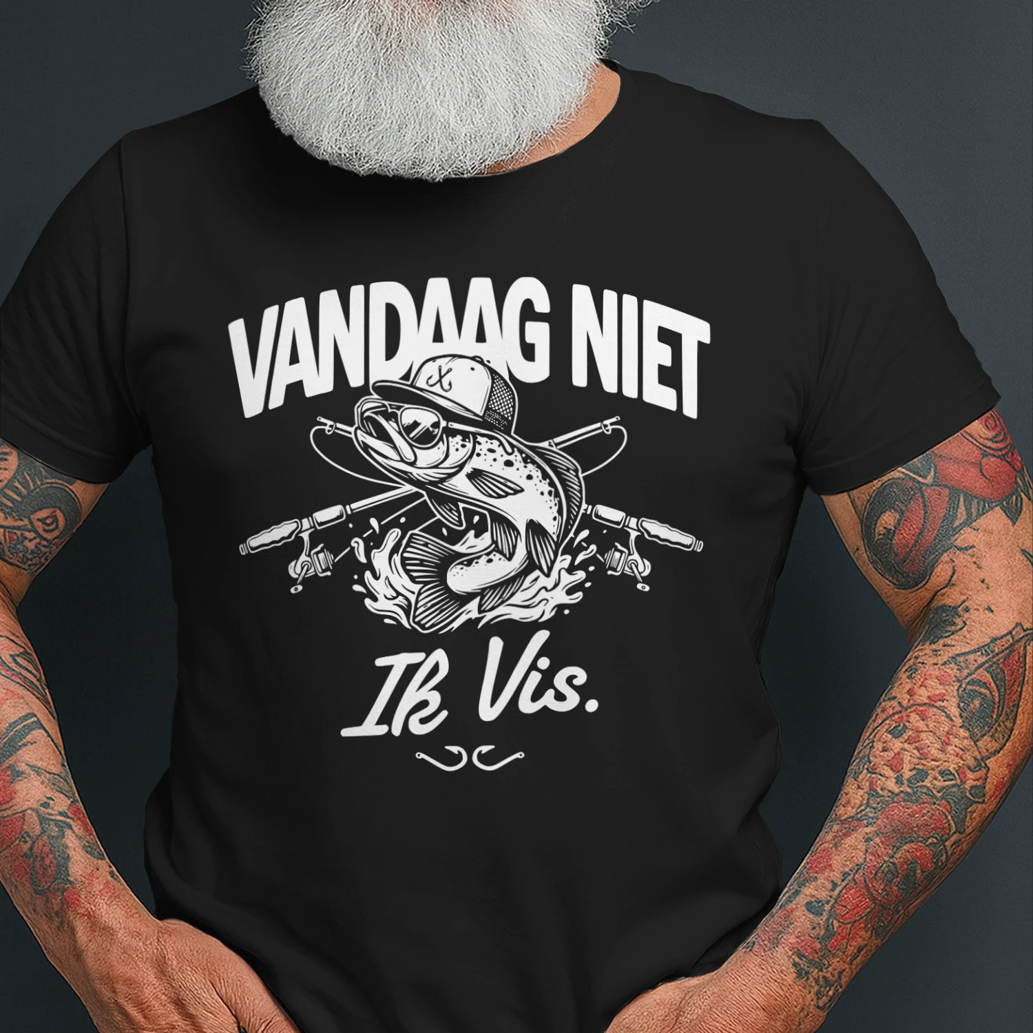 Vandaag Niet, Ik Vis – Retro Fishing Design