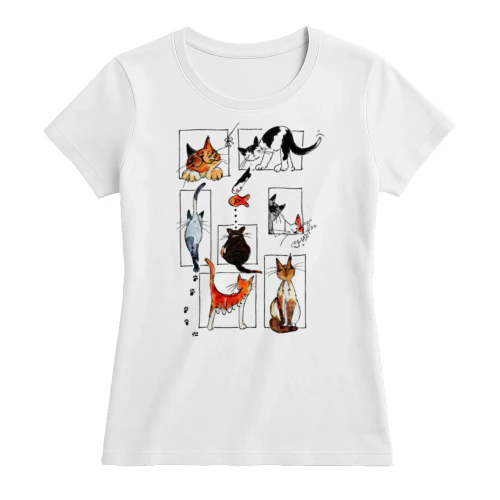 Whimsical Watercolor Cats Collection